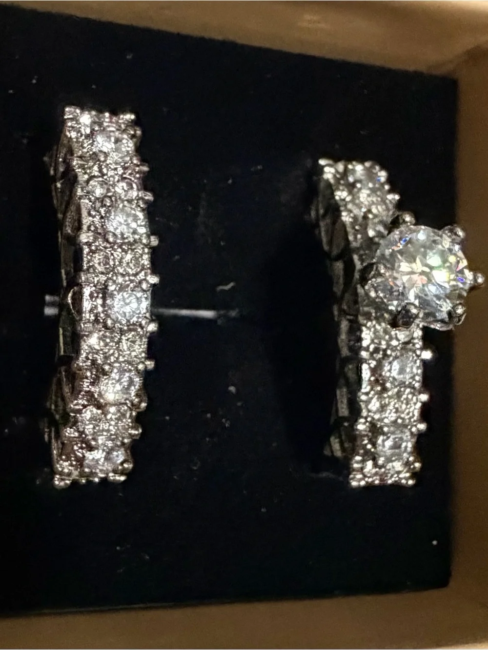 Moissanite Ring Set - Elegant Sparkle